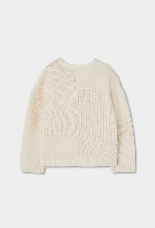 Maglia in lana panna