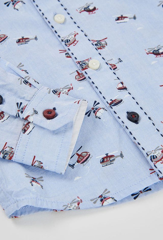 Camicia in oxford fantasia
