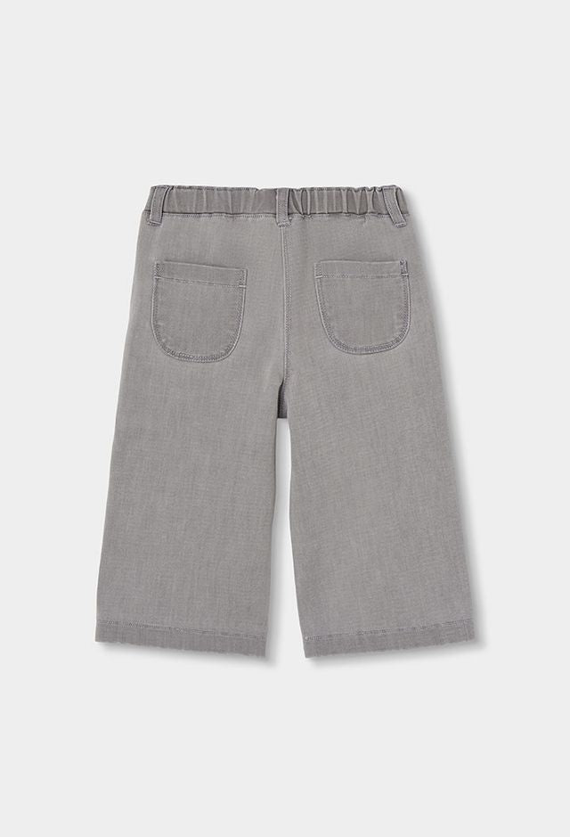 Denim con ricami orchidea