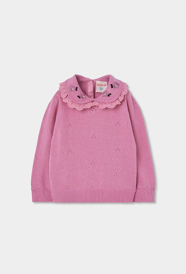 Maglia in lana orchidea