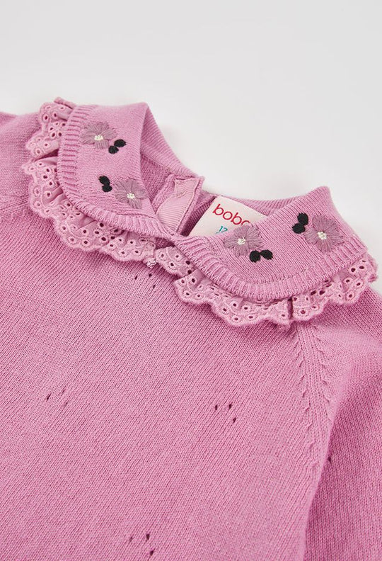 Maglia in lana orchidea