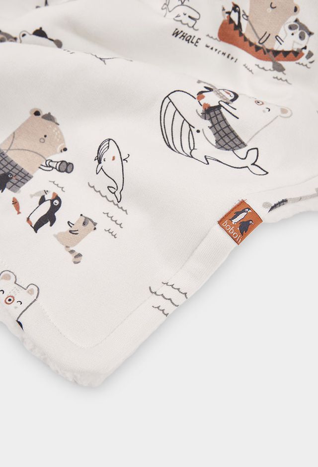 Coperta in pile Pinguini