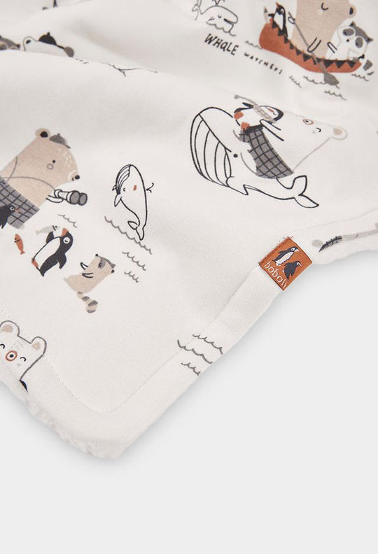 Coperta in pile Pinguini