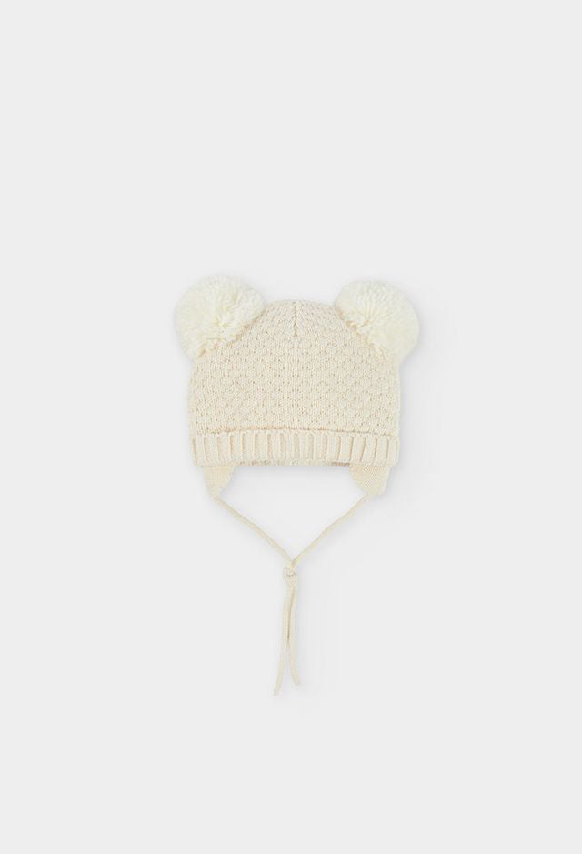 Cappello in lana panna