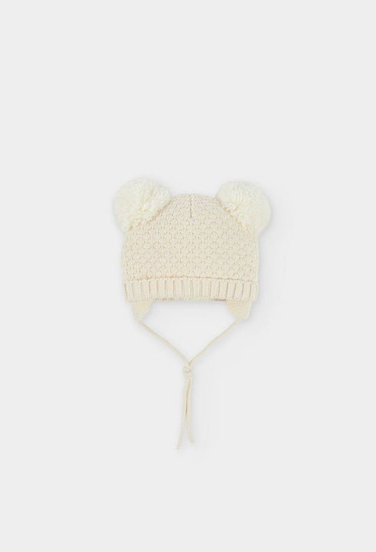 Cappello in lana panna