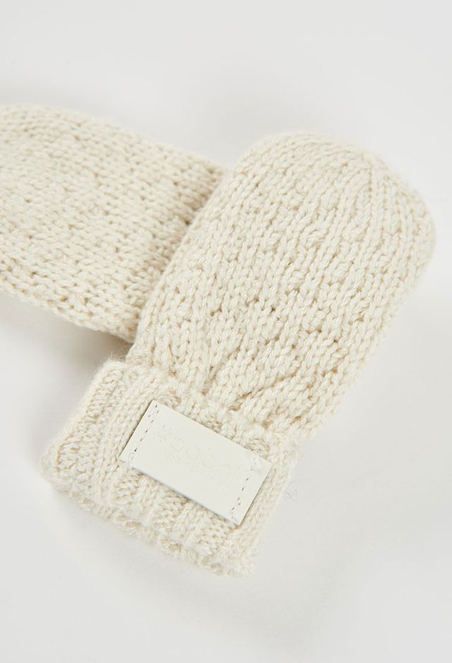 Muffole in lana panna