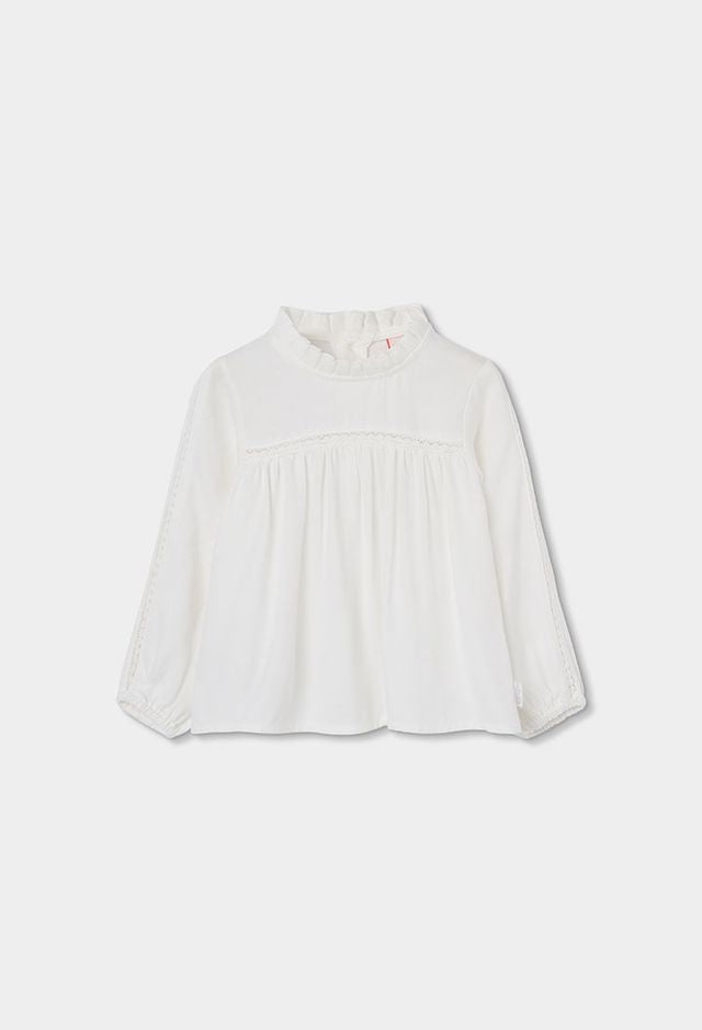 Camicia in cotone lavorata