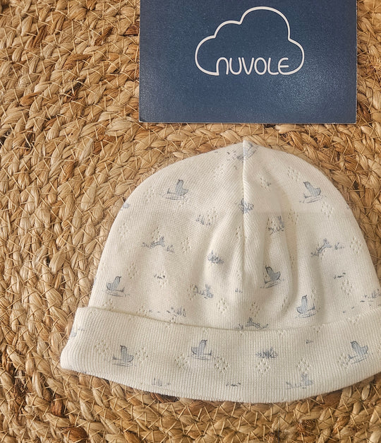 Cappellino in cotone pointille polvere