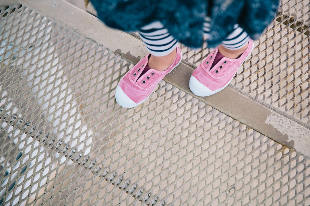 Sneakers in tela rosa