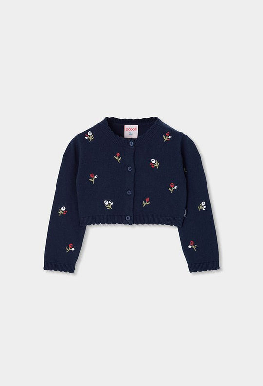 Cardigan ricamato