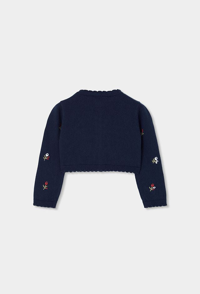 Cardigan ricamato