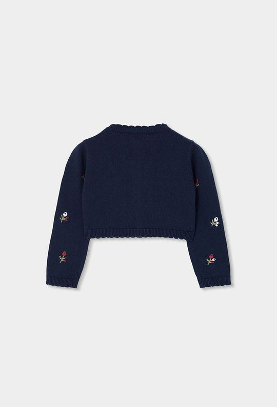 Cardigan ricamato