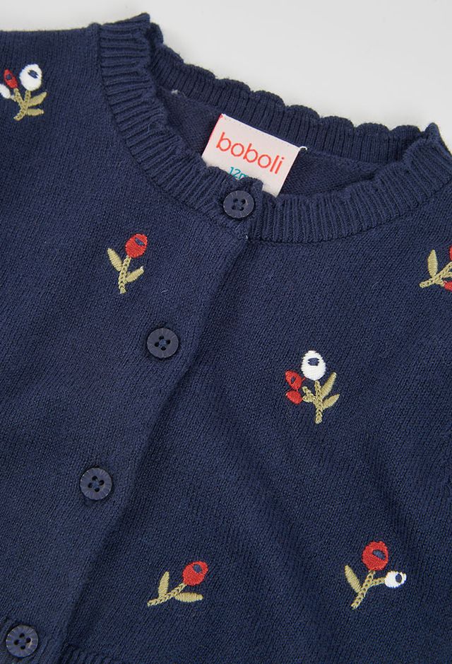 Cardigan ricamato