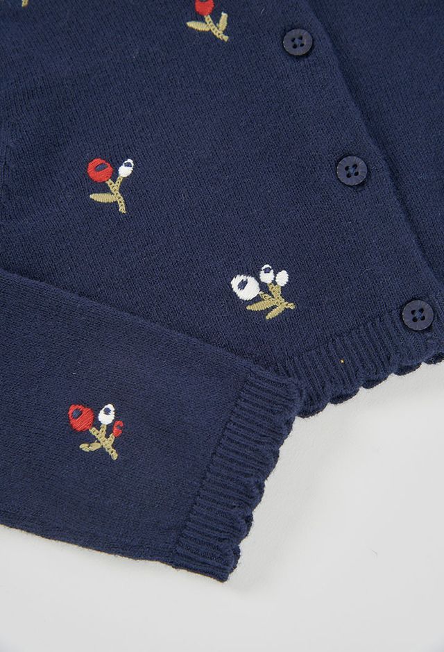 Cardigan ricamato