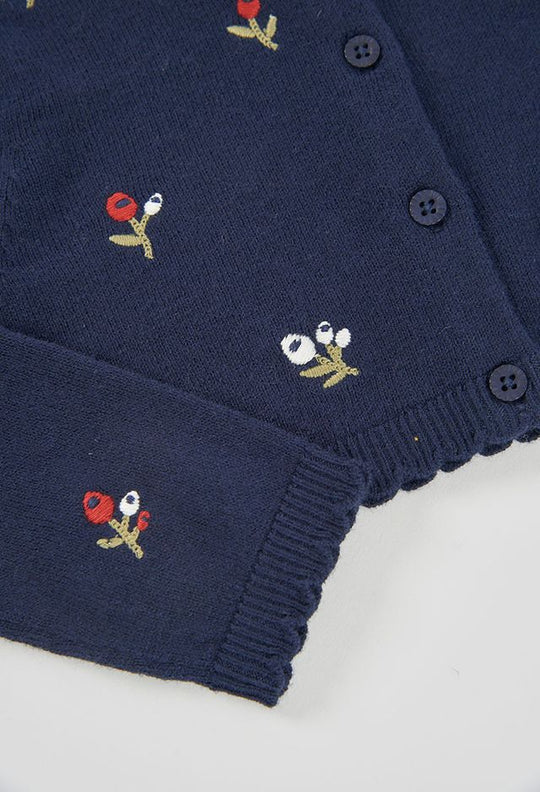 Cardigan ricamato